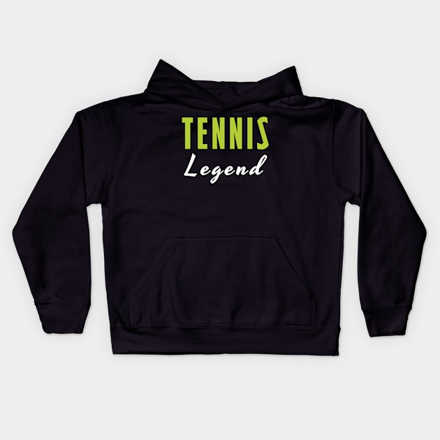 Tennis Legend Kids Hoodie by Mamon